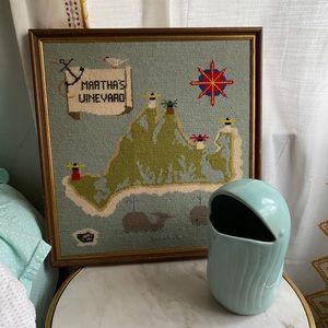 Vintage Martha’s Vineyard Cross Stitch Art ⚓️🐳